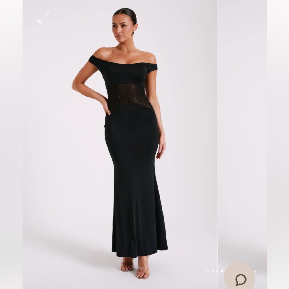 Black Meshki long maxi dress